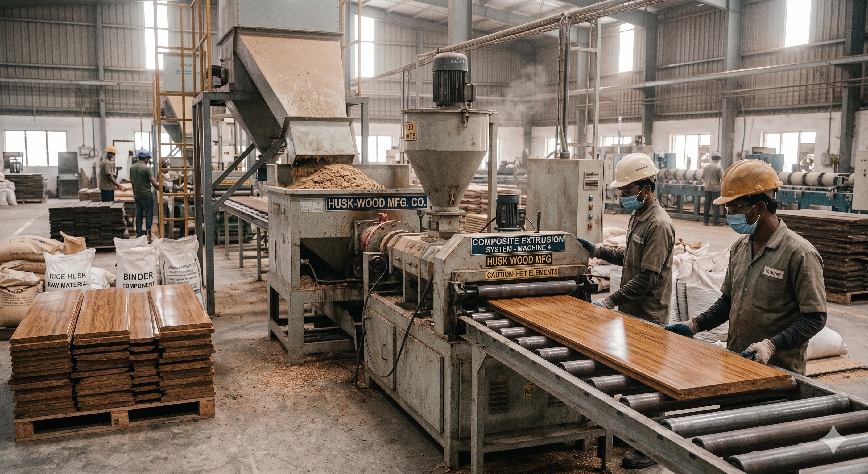 Husk Wood Extraction